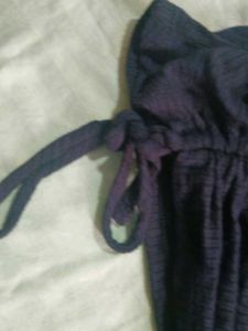 Black Ruched Detail Top