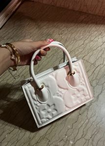 White Floral Handbag