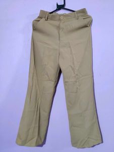 Tan Wide Leg Trousers