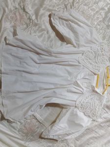 White Lace Trim Blouse