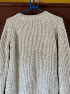 Silver Sparkle Crewneck Sweater