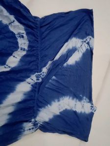 Blue Tie-Dye Mini Dress or top