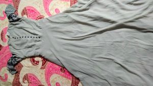 Elegant Blue &amp; Grey Ethnic Gown