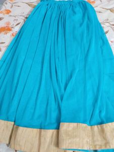 Blue Ethnic Skirt