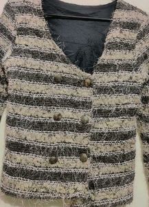 Khaki Color Blazer For 8- 9 Year Girl 28 Bust