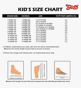 Kids Shoes G&amp;D 4-4.5 Yr Size10(3.1&#34; Or 7.8 Cm )