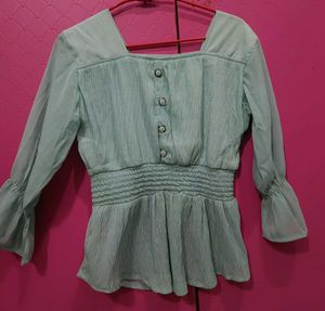 Cute Mint Green Top