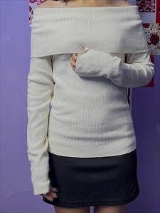 Off-Shoulder Knit Top