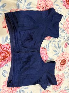 Elegant Teal Saree with Blouse(36in)