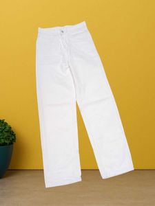 🥰M@78 Size-26 White Wide Leg Jeans