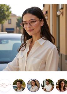 Lenscart Stylish Pink Frame Glasses