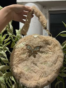 Fuzzy Butterfly Handbag