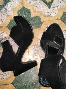 Velvet Black Heels