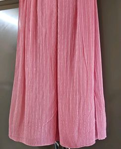 Pink georgette stole