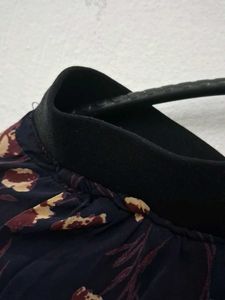 Floral Ruffle Maxi Skirt