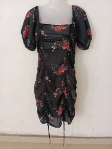 BLASHE BLACK RUCHED BODYCON