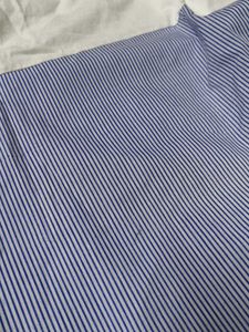 Canmart Women White Blue Striped Cotton Tank Top
