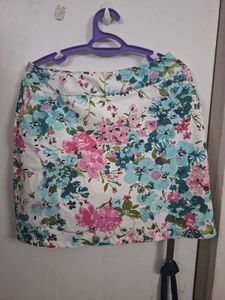 Floral Print Skirt
