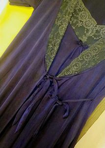 Vintage Navy Blue Nightgown