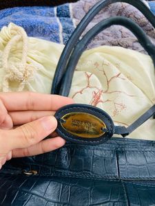 Hidesign Handbag Navy Blue