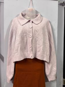 Beige Knit Cardigan