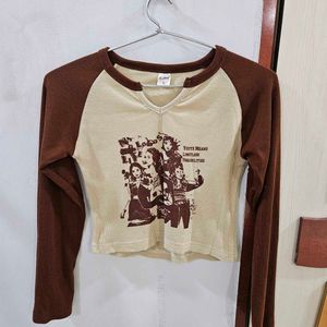 Graphic Print Longsleeve Top