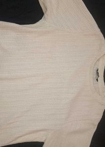 White Knit Top