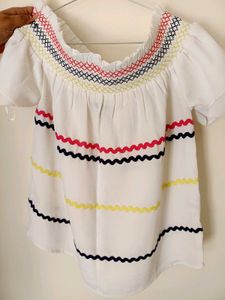 White Off-Shoulder Top