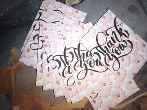 Small Thank You Card 10 Piece