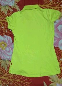 Lime Green Polo Top