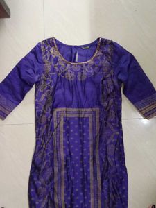 Aurelia Blue Printed Kurta