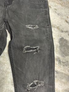 Black Skinny Ripped Jeans