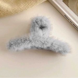 Fluffy Hair Claw Clips