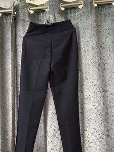 Navy Blue High-Waisted Pants
