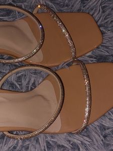 Rhinestone Detailed Heels (Never Used)
