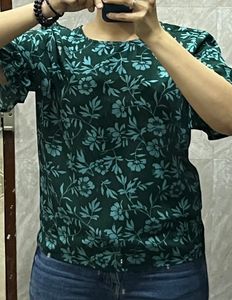 CHEMISTRY- Green Coloured Top With Half Sleeves