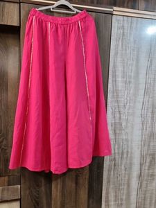 Rani Color Kurta and Pallazo Set