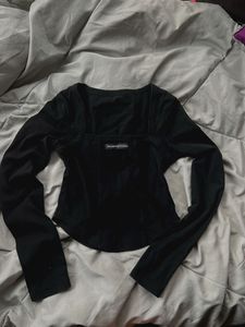 Black Long Sleeve Top