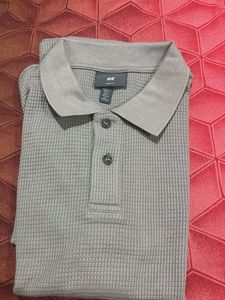 H&M Grey Polo Shirt