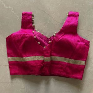Pink Beaded Blouse