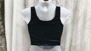 Black Velvet Corset Top