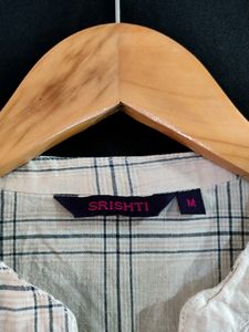 Srishti Off White Checks Kurti
