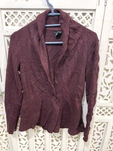 🎀OG H&amp;M Burgundy Knit Cardigan