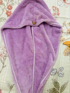 Purple Hair Towel Wrap