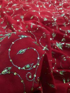 Red ♥️ aarii tari work saree vintage