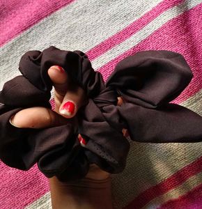 Brown Bow Scrunchie