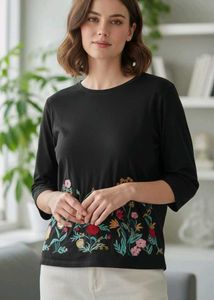 Floral Embroidered Top