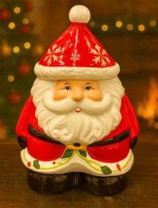 Christmas Santa Ceramic Cookie Jar