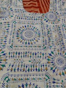 Stitched Warli Print Kurta For Teenage Girls
