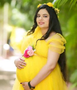 Stunning Yellow Maternity Gown
